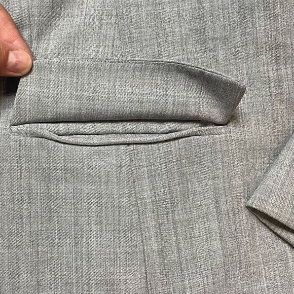 Lane Bryant Gray One Button Business Office Blazer Womens Size 24 Jacket - Picture 5 of 12